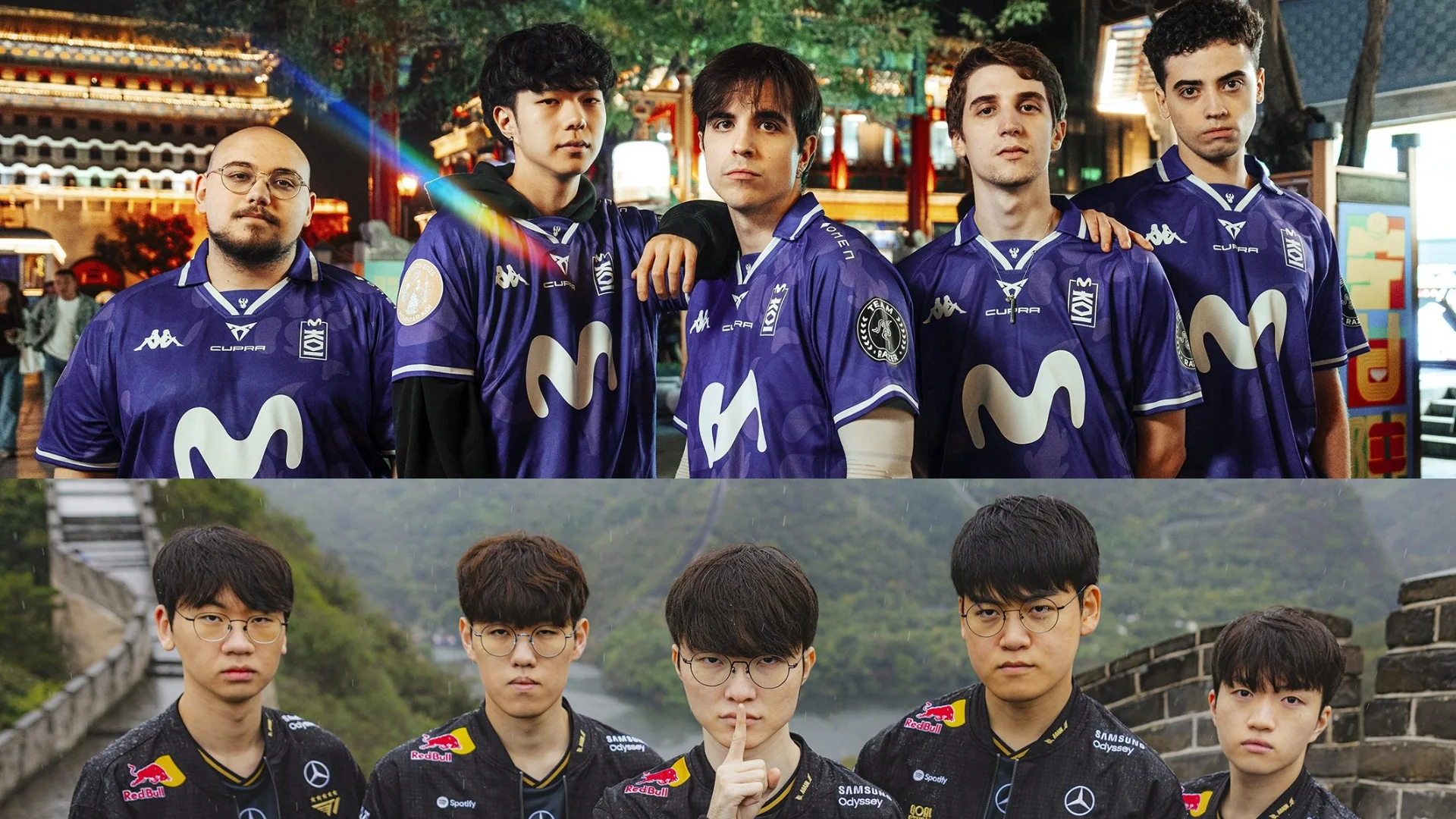 T1 vs Movistar KOI en Worlds 2026 por un puesto en playoffs El Movistar KOI vs T1 de Worlds 2025 se repite este mismo año.